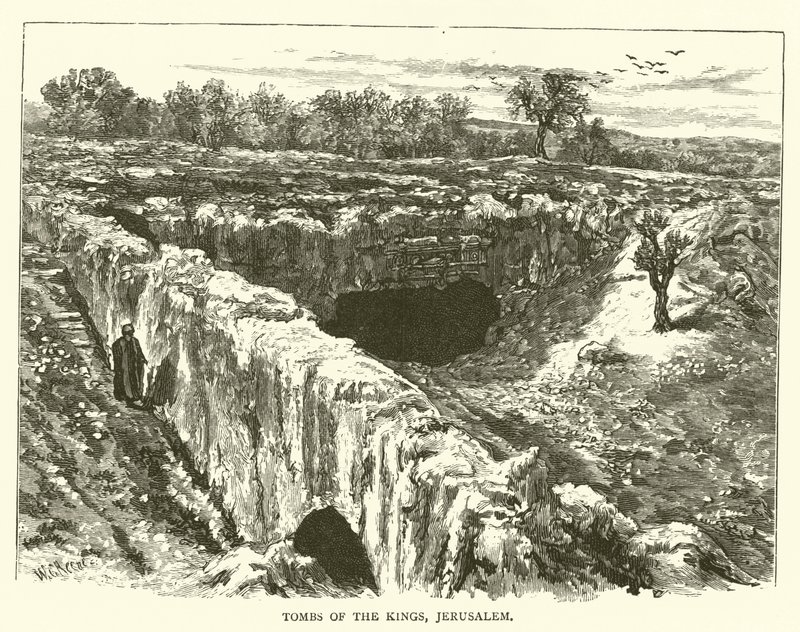 राजाओं के मकबरे, यरूशलेम (उत्कीर्णन) द्वारा अंग्रेजी स्कूल