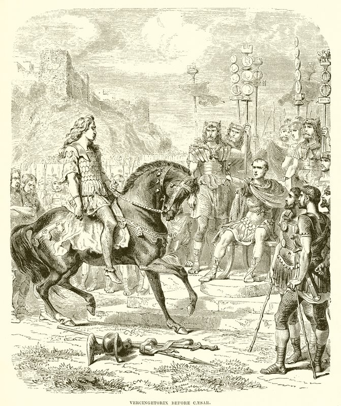 सीज़र से पहले Vercingetorix द्वारा अंग्रेजी स्कूल