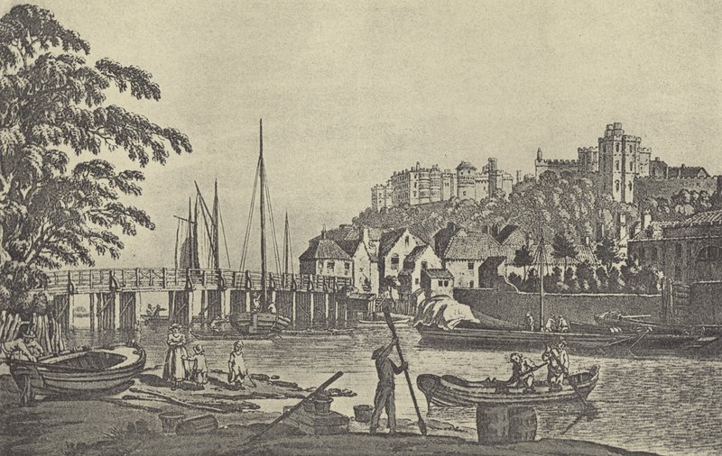 1793 में विंडसर ब्रिज (गुरुत्वाकर्षण) द्वारा अंग्रेजी स्कूल