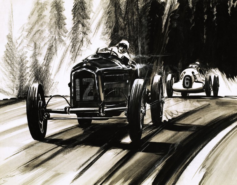 Nurburgring, जर्मन सड़क दौड़ सर्किट पर acing द्वारा अंग्रेजी स्कूल