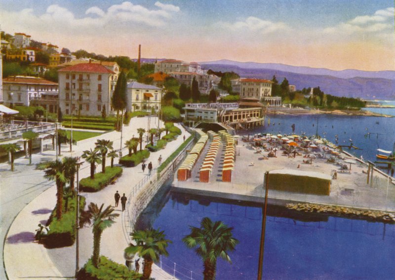 Opatija, अब क्रोएशिया में Opatija: Slatina और Savoia Beach (फोटो) द्वारा यूरोपीय फोटोग्राफर