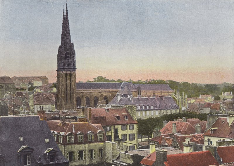 Quimper, माउंट फ्रूजी से देखें द्वारा यूरोपीय फोटोग्राफर