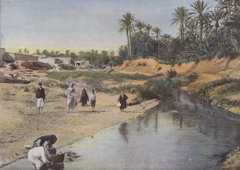 LOued-Gabes एज व्यू द्वारा यूरोपीय फोटोग्राफर