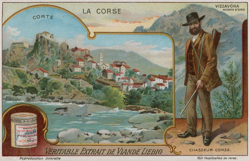 Corte, Vizzavona, Monte Doro और एक शिकारी द्वारा यूरोपीय स्कूल