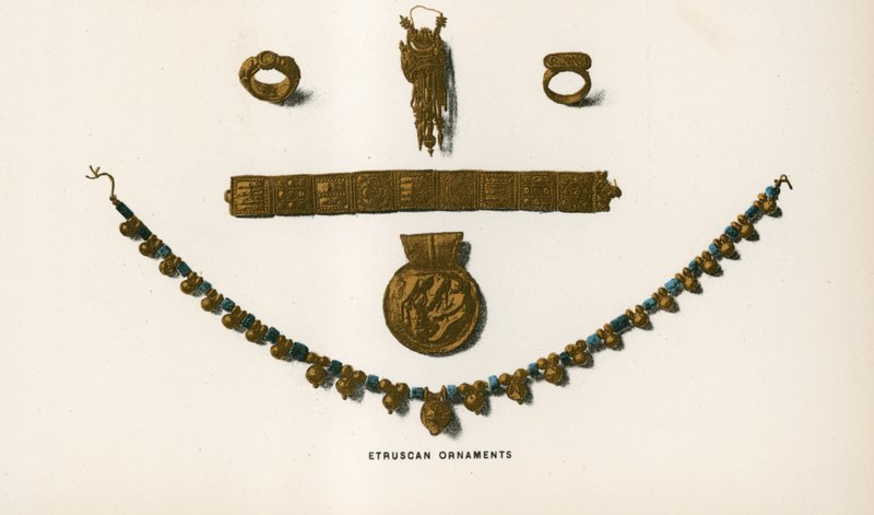 Etruscan गहने द्वारा यूरोपीय स्कूल