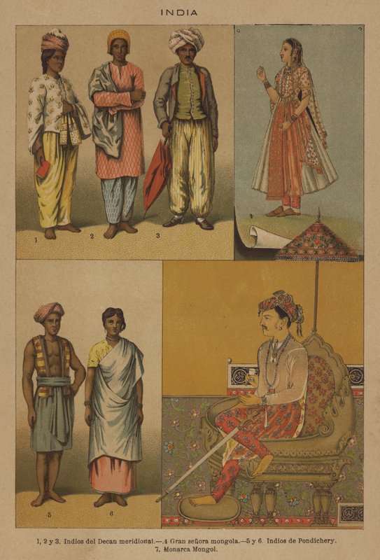 भारत (रंग लिथो) द्वारा यूरोपीय स्कूल