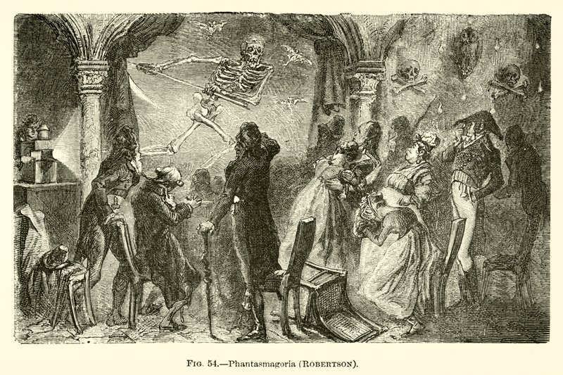 Phantasmagoria, रॉबर्टसन (उत्कीर्णन) द्वारा यूरोपीय स्कूल
