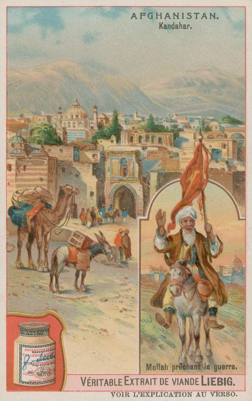 कंधार शहर और एक मुल्ला उपदेश युद्ध द्वारा यूरोपीय स्कूल
