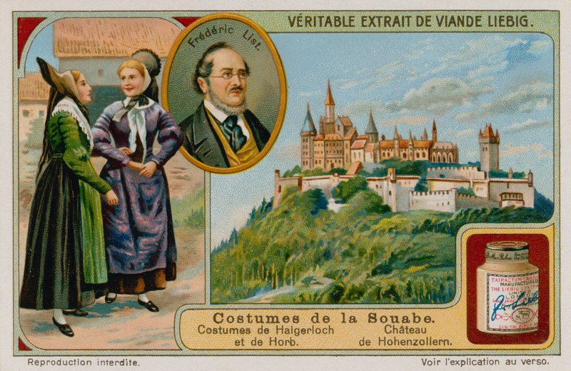 Halgerloch और Horb, Freidrich List और Hohenzollern Castle के कपड़े द्वारा यूरोपीय स्कूल
