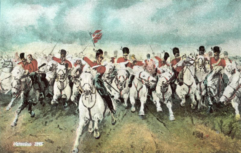 वाटरलू 1815, स्कॉच घुड़सवार प्रभारी द्वारा यूरोपीय स्कूल