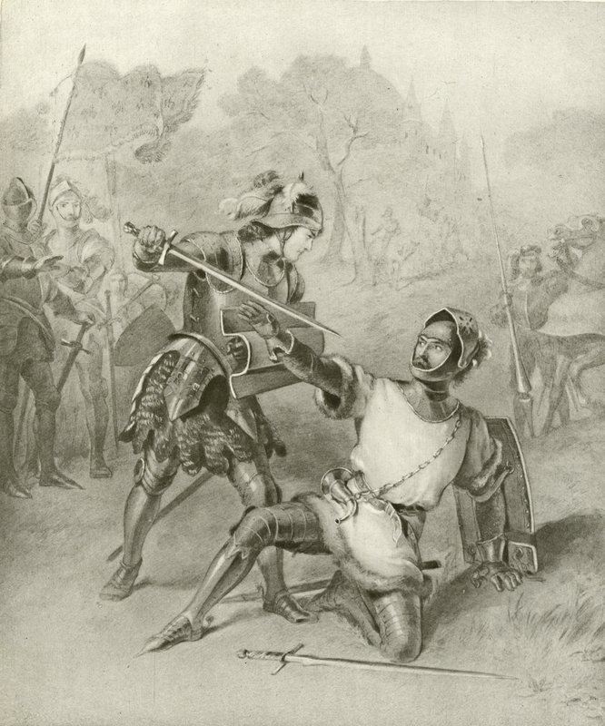 राजा हेनरी VI का पहला भाग। अधिनियम I, दृश्य II (गुरुत्वाकर्षण) द्वारा फेलिक्स ऑक्टेवियस कार डारले
