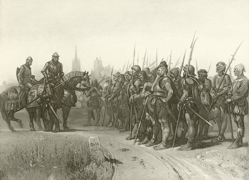 राजा हेनरी चतुर्थ का पहला भाग। अधिनियम IV, दृश्य II (गुरुत्वाकर्षण) द्वारा फेलिक्स ऑक्टेवियस कार डारले