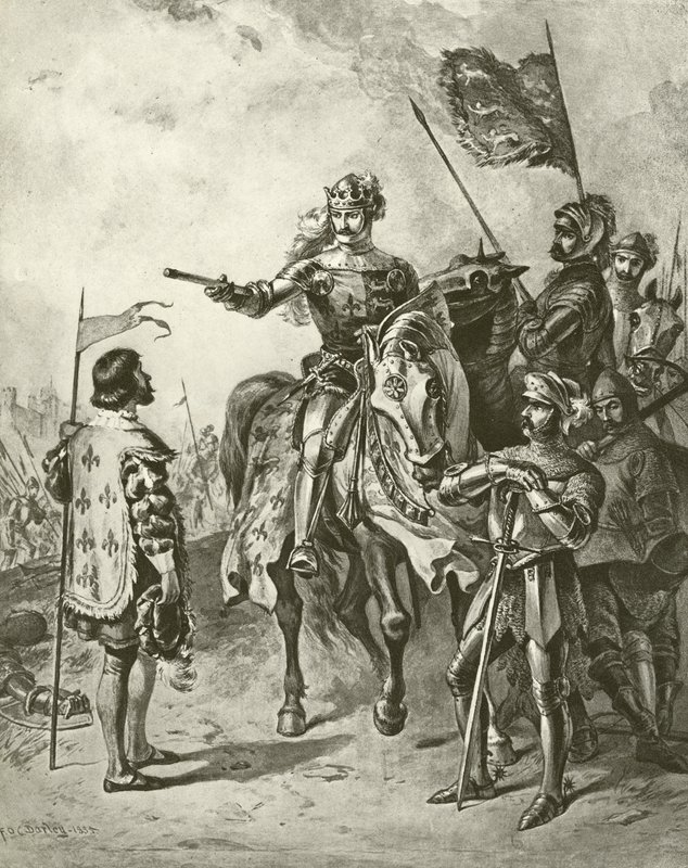 किंग हेनरी पांचवें V. अधिनियम IV, दृश्य VII (गुरुत्वाकर्षण) द्वारा फेलिक्स ऑक्टेवियस कार डारले