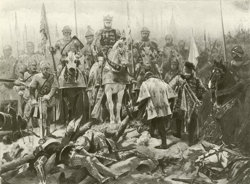 किंग हेनरी वी। एक्ट IV, दृश्य VII (गुरुत्वाकर्षण) द्वारा फेलिक्स ऑक्टेवियस कार डारले