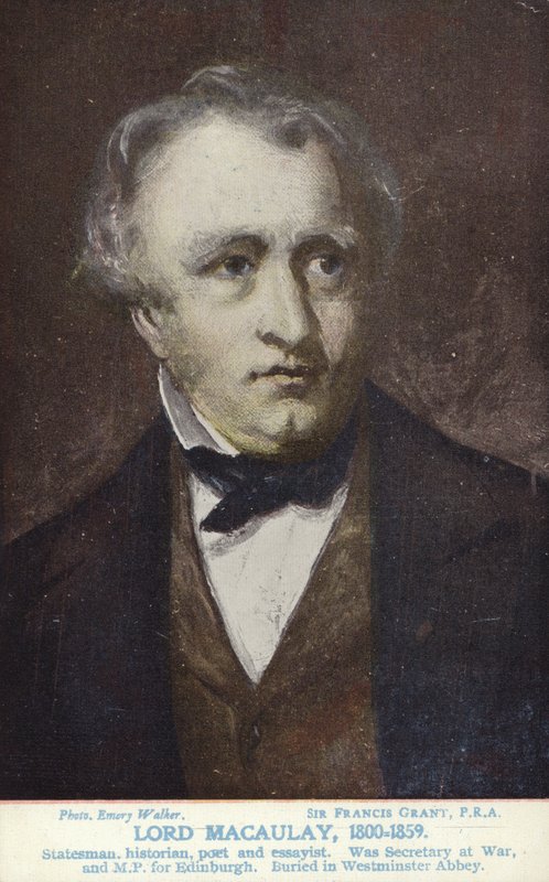 थॉमस बिंगटन मैकाले (1800-1859), अंग्रेजी राजनेता और इतिहासकार द्वारा फ्रांसिस ग्रांट