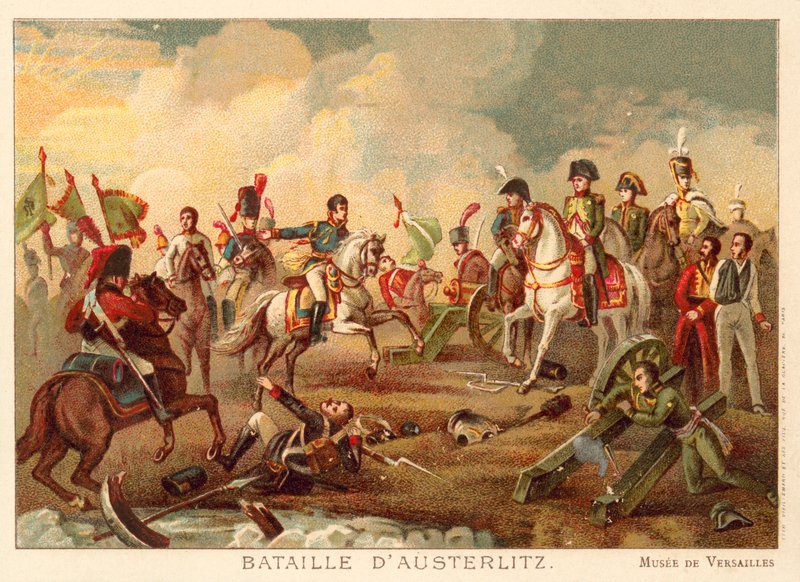 ऑस्ट्रलिट्ज़ की लड़ाई, 1805 (क्रोमोलिथो) द्वारा फ्रेंकोइस पास्कल साइमन जेरार्ड