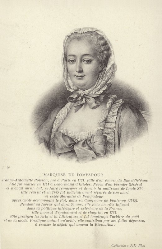Marquise de Pompadour द्वारा फ्रेंकोइस ह्यूबर्ट ड्रोइस