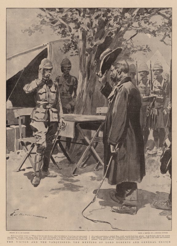 विक्टर एंड द वंचित, लॉर्ड ऑफ रॉबर्ट्स और जनरल क्रोनजे द्वारा फ़्रेडरिक डी हेनेन