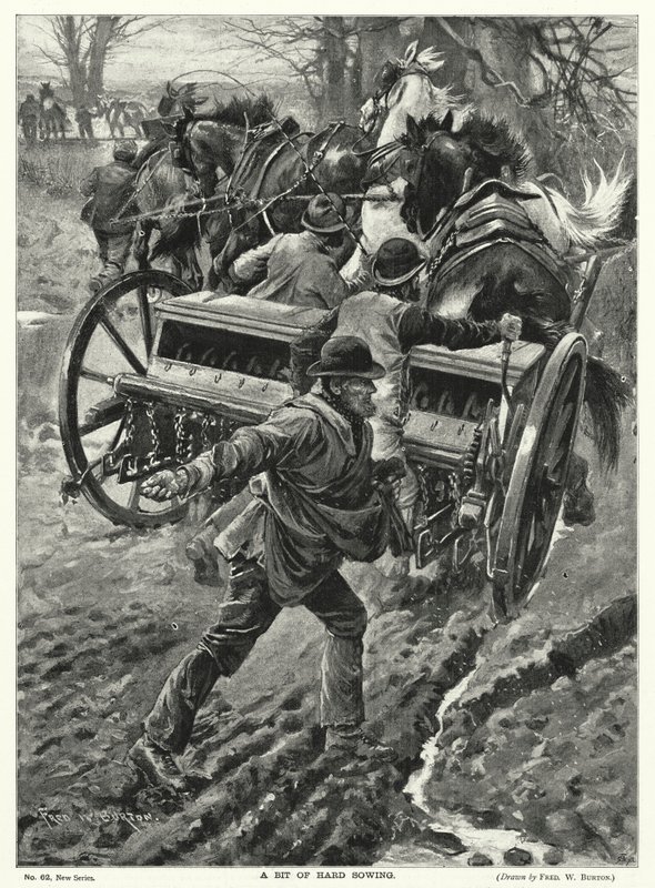 थोड़ा कठिन बुवाई (लिथो) द्वारा फ्रेडरिक विलियम (बाद में) बर्टन