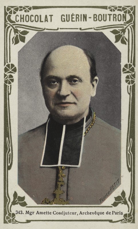 Monseigneur Amette Coadjuteur, आर्चबिशप ऑफ पेरिस (रंगीन फोटो) द्वारा फ्रेंच स्कूल