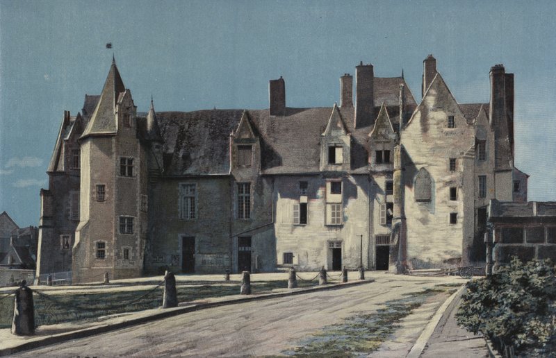गेज, Chateau (सिटी हॉल और Gendarmerie), एक साथ वर्ग पर द्वारा फ्रेंच फोटोग्राफर