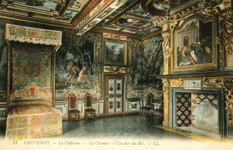 Cheverny, Chateau, किंग्स का बेडरूम द्वारा फ्रेंच फोटोग्राफर