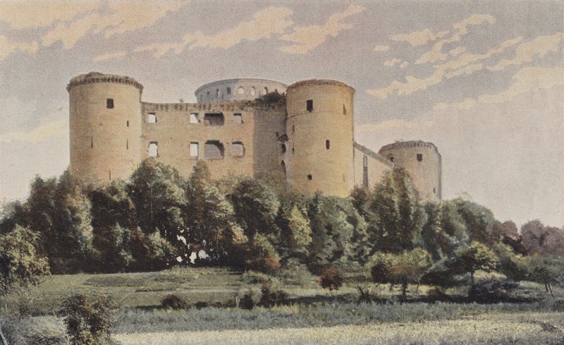 Coucy-le-Chateau, Coucy Castle, सामान्य दृश्य द्वारा फ्रेंच फोटोग्राफर