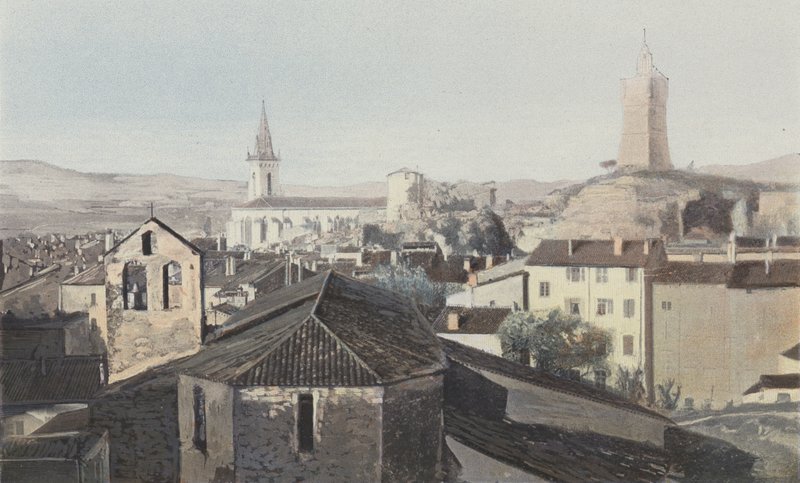 Draguignan, सामान्य दृश्य, क्लॉक टॉवर द्वारा फ्रेंच फोटोग्राफर