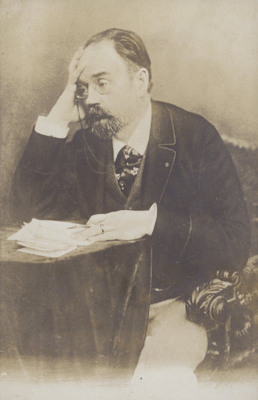 एमिल ज़ोला (1840-1902), फ्रांसीसी उपन्यासकार, पत्रकार और नाटककार द्वारा फ्रेंच फोटोग्राफर