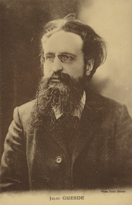 जूल्स गुसेड (1845-1922), फ्रांसीसी पत्रकार और समाजवादी राजनीतिज्ञ द्वारा फ्रेंच फोटोग्राफर