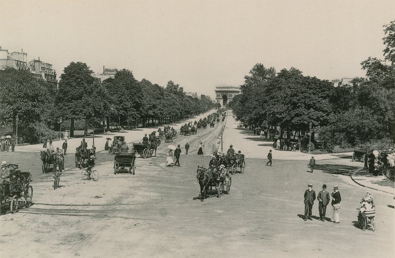 राजस्व Bois-de-Boulogne, Bois de Boulogne Avenue (photoengraving) द्वारा फ्रेंच फोटोग्राफर