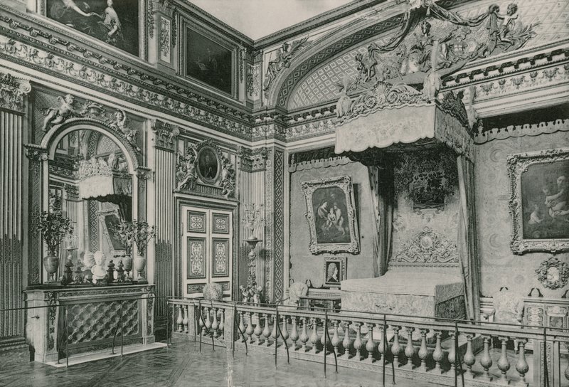 लुई XIV बेडरूम, लुई XIV का बेड-रूम (photoengraving) द्वारा फ्रेंच फोटोग्राफर