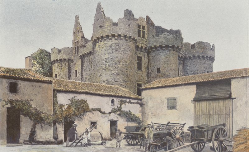 Breuil-sous-Argenton, Chateau de Beaupinay के खंडहर द्वारा फ्रेंच फोटोग्राफर