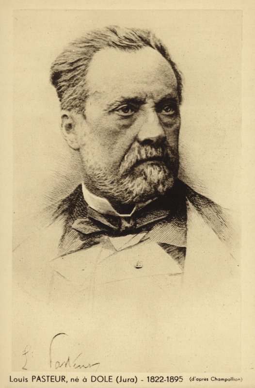 लुई पाश्चर (1822-1895), फ्रांसीसी रसायनज्ञ और सूक्ष्म जीवविज्ञानी द्वारा फ्रेंच फोटोग्राफर