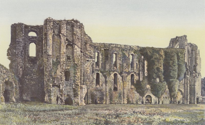 Maillezais, Old Abbey, चर्च के खंडहर का आंतरिक दृश्य द्वारा फ्रेंच फोटोग्राफर