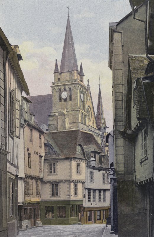 Vannes, Cathedrale और rue de lHotel-de-Ville द्वारा फ्रेंच फोटोग्राफर