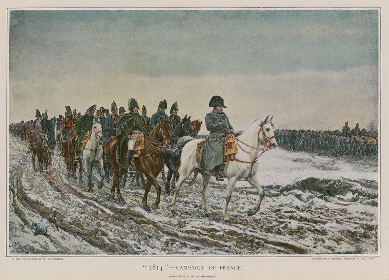 1814 - फ्रांस का अभियान द्वारा फ्रेंच स्कूल