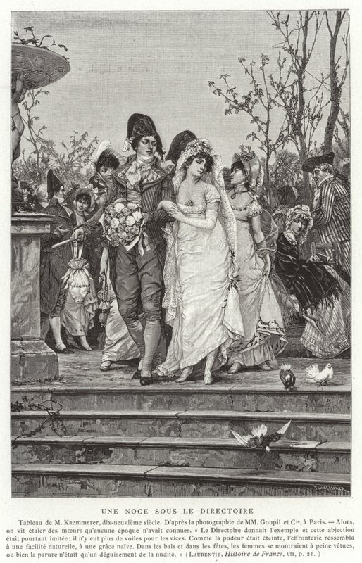 डायरेक्टरी, फ्रेंच रिवोल्यूशन, 1795-1799 के तहत एक शादी द्वारा फ्रेंच स्कूल