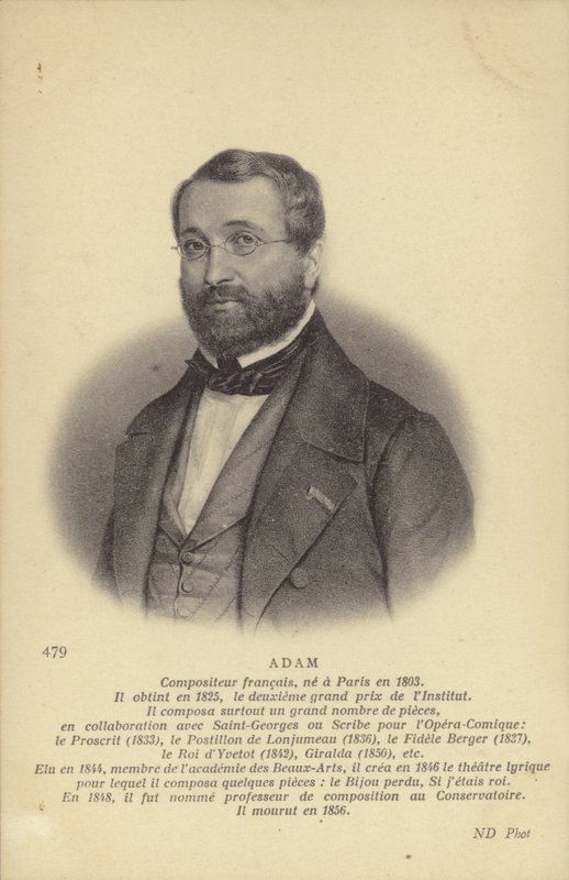एडोल्फ एडम, फ्रांसीसी संगीतकार और संगीत समीक्षक (1803-1856) द्वारा फ्रेंच स्कूल
