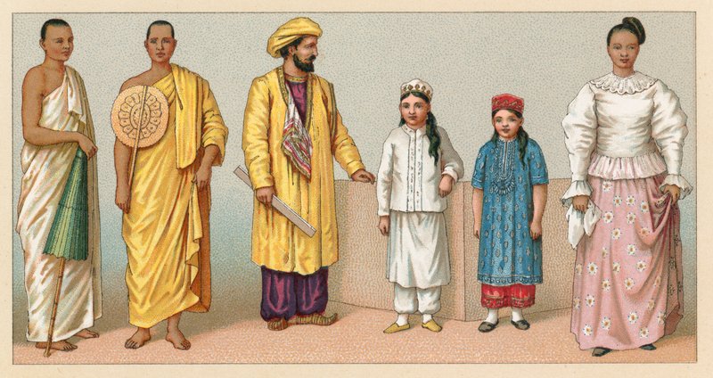 एशिया पोशाक द्वारा फ्रेंच स्कूल