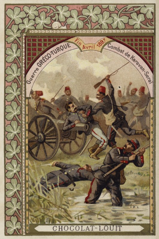 करावन-सेराई की लड़ाई, ग्रीको-तुर्की युद्ध, अप्रैल 1897 द्वारा फ्रेंच स्कूल