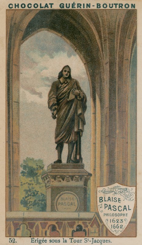 ब्लेज़ पास्कल, दार्शनिक, 1623-1662, सेंट-जैक्स टॉवर के तहत एरीगी द्वारा फ्रेंच स्कूल