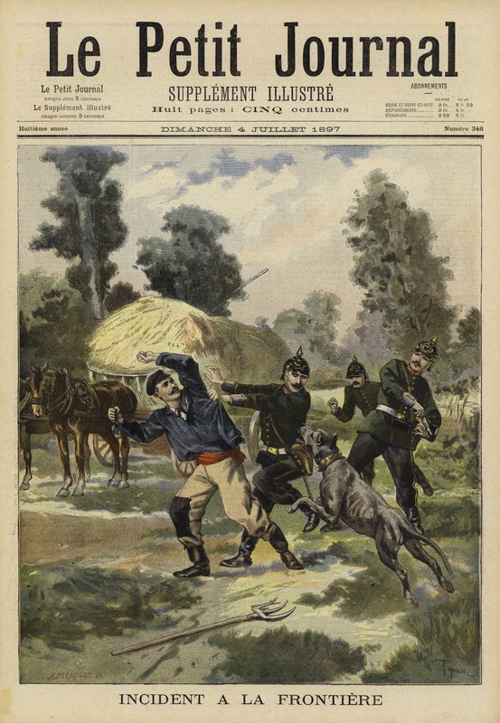 सीमा घटना, 1897 द्वारा फ्रेंच स्कूल