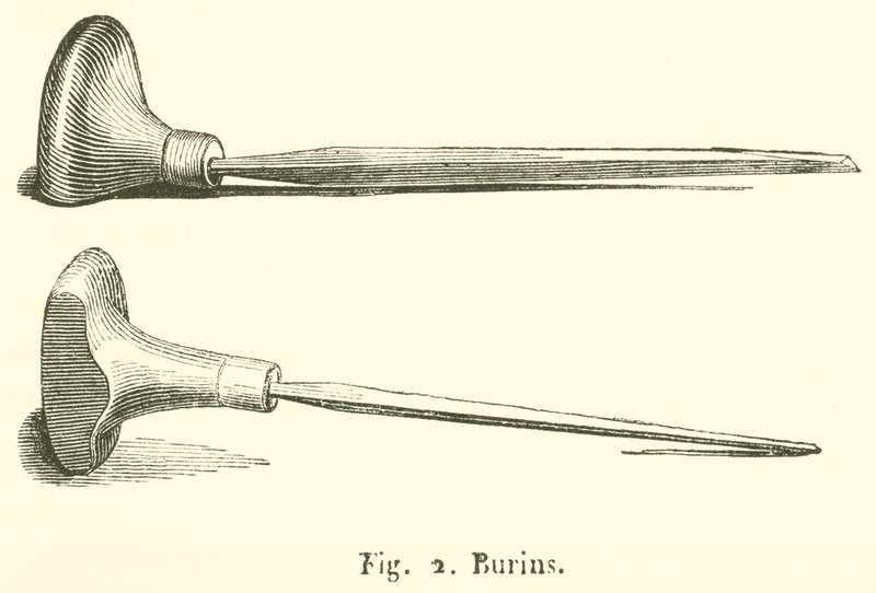 Burins (उत्कीर्णन) द्वारा फ्रेंच स्कूल
