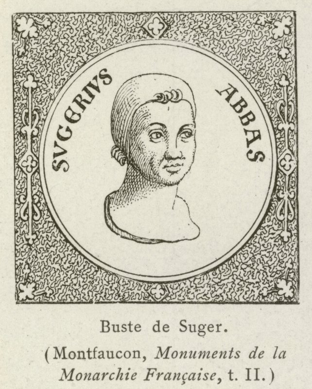 Buste de Suger (उत्कीर्णन) द्वारा फ्रेंच स्कूल