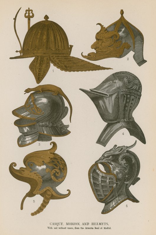 Casque, Morion और Helmets द्वारा फ्रेंच स्कूल
