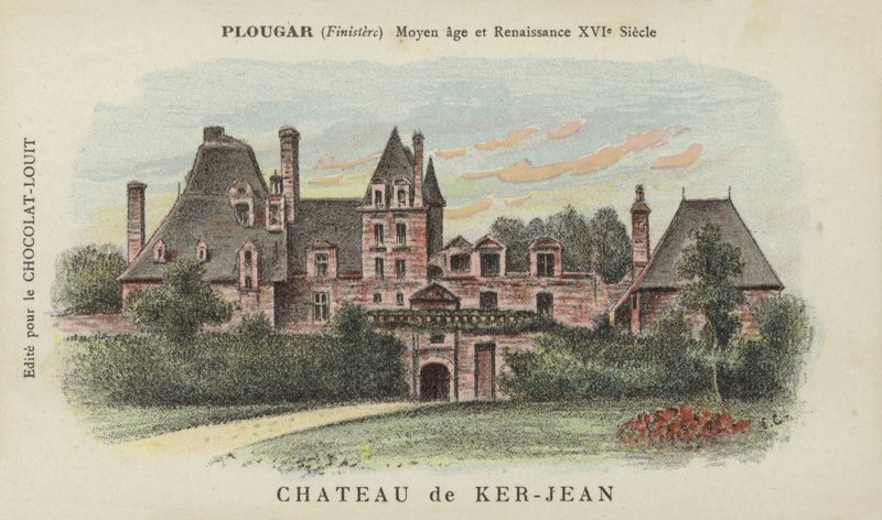 Chateau de Ker-Jean, Plougar, Finistere द्वारा फ्रेंच स्कूल