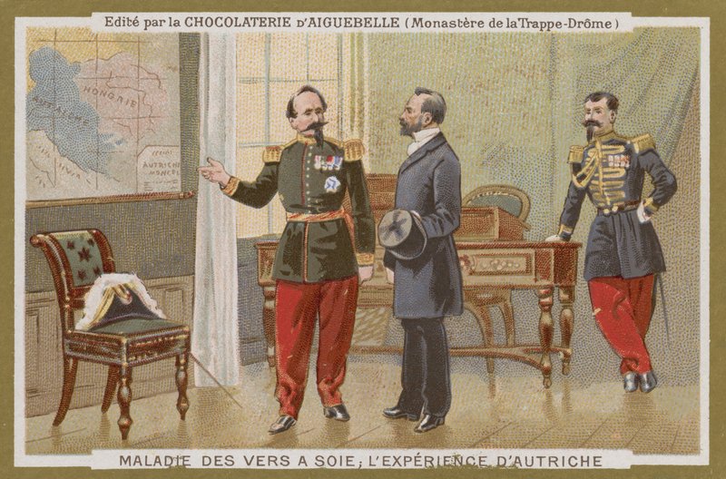 Chocolat dAiguebelle ट्रेड कार्ड द्वारा फ्रेंच स्कूल