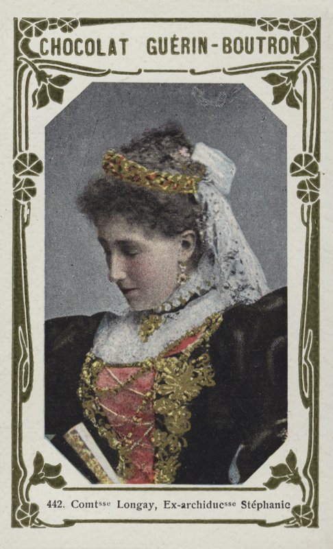 Comtesse Longay, Ex-archiduchesse Stephanie (coloured photo) द्वारा फ्रेंच स्कूल
