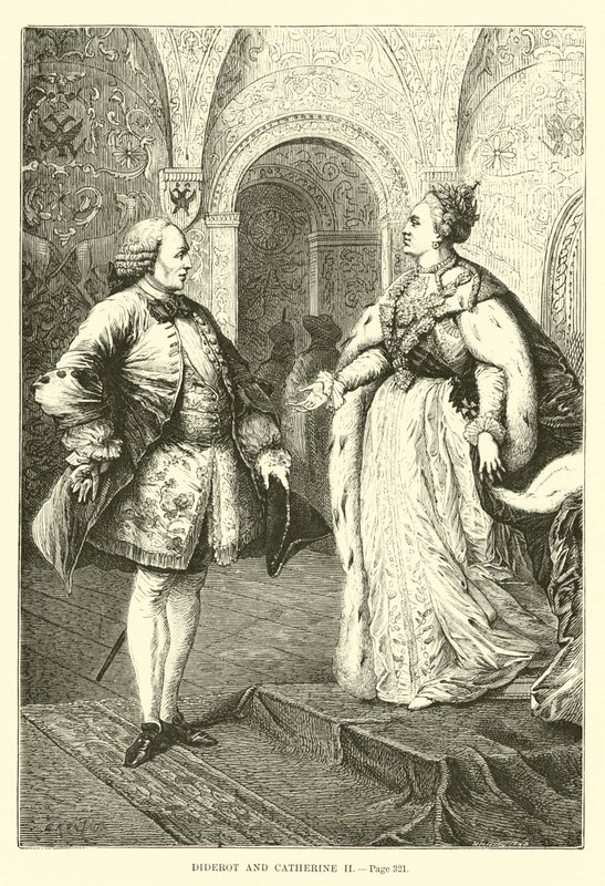 Diderot और कैथरीन II द्वारा फ्रेंच स्कूल